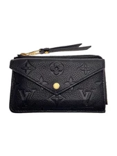 LOUIS VUITTON WALLET OTHER PORTO CALT RECT VERSO _ MONOGRAM IMPLANT Black Used