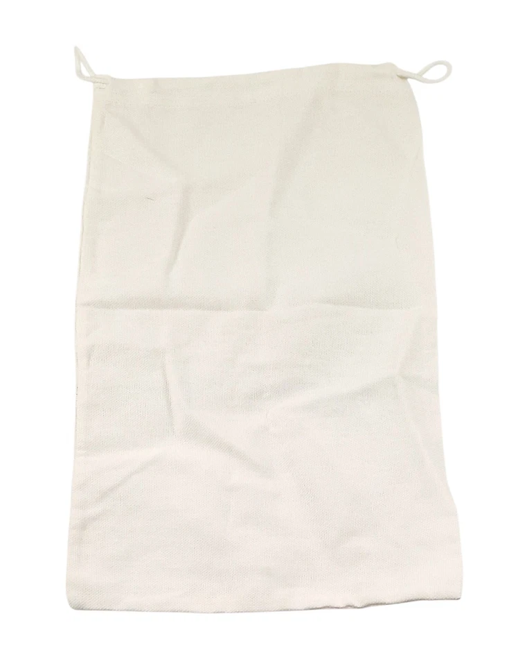 CHLOE 集尘袋白色抽绳旅行储物袋中号 8x13 — 第 2/3 张图片