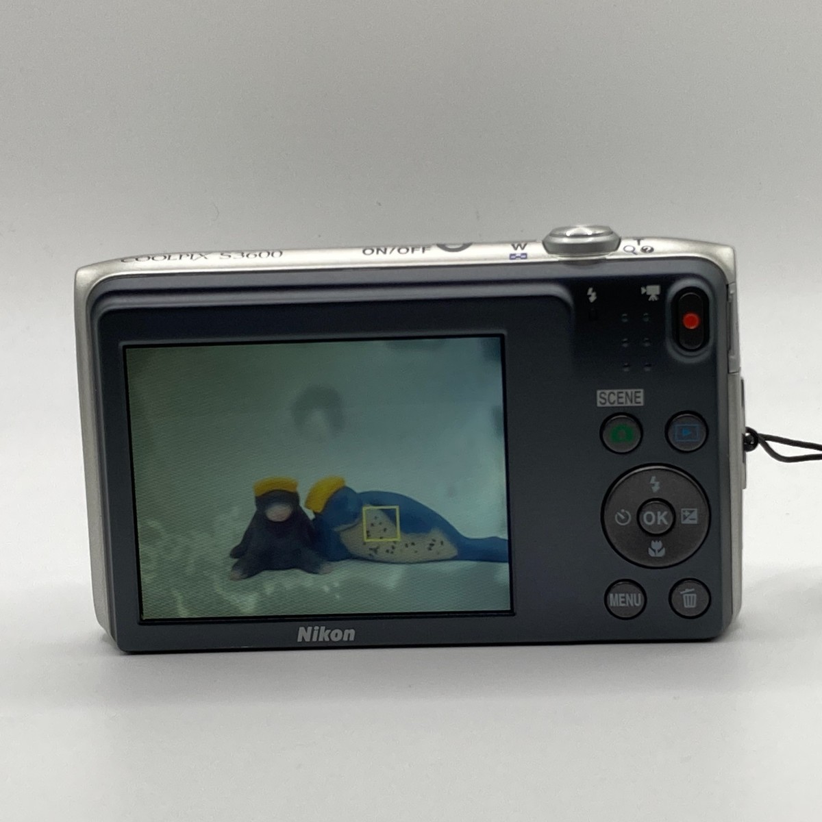 Nikon COOLPIX S3600 20.1MP Digital Camera - Silver English OK