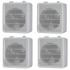 Pack Of 4 Pelonis 1500w 3-speed Electric Fan-forced Space Heater White Open Box Pack Of 4 Pelonis 1500w 3-speed Electric Fan-forced Space Heater White Open Box