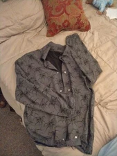 Undercover Black And Gray Rose Lightweight Jacket