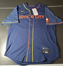 MLB Houston Astros Nike Space City Alex Bregman Baseball Jersey Blue NWT Men L