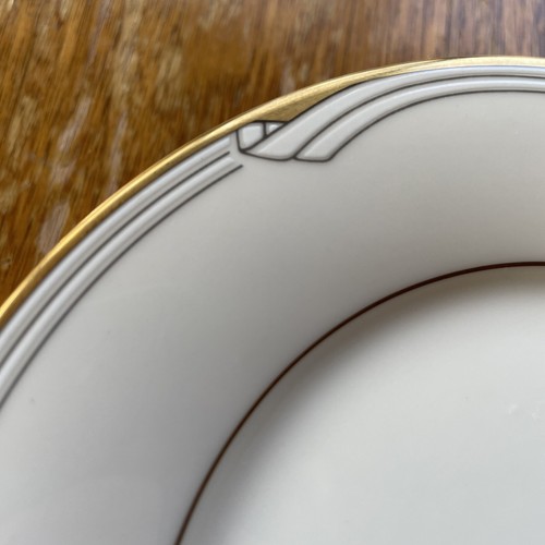 Noritake Golden Cove Bread Plates 6 3/8" 7719 Gold Trim Set of 6 Art Deco MCM - Picture 4 of 4