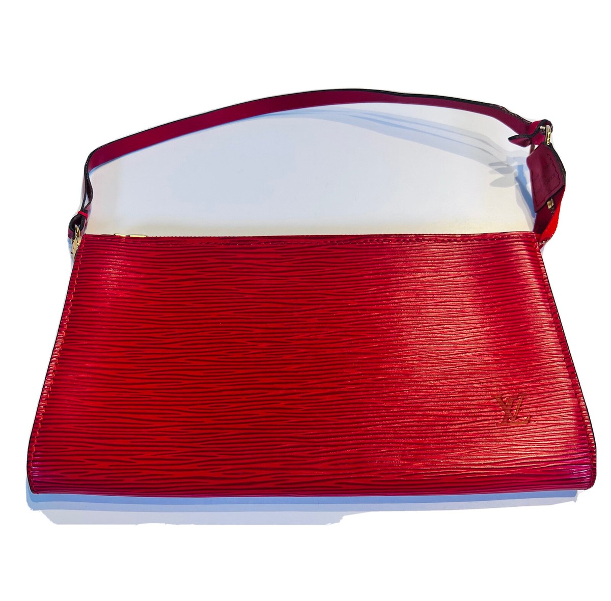 Coin Purse Louis Vuitton Red Epi Leather Pochette Louis Vuitton - Main Image