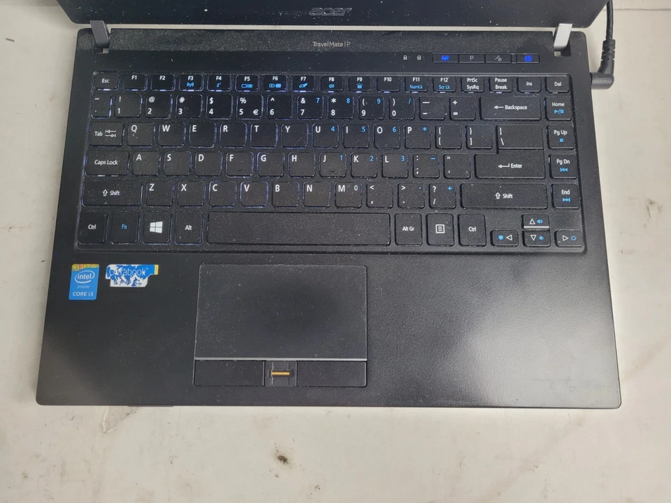 宏碁 Travel Mate P645 带 i3-4010U,4GB RAM,128GB 固态硬盘,14 英寸笔记本电脑适用于零件 #1471 — 第 3/4 张图片