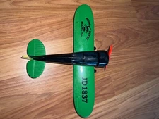 John Deere Vintage Airplane Bank #2 Travel Air R #40019 Spec Cast 1992 NICE