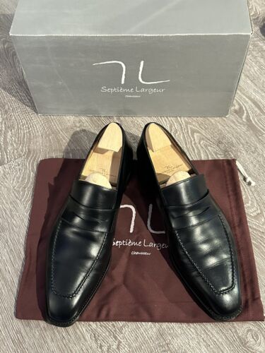 Septieme Largeur Black Loafers for men Size US 10.5 / UK 9.5 - Picture 1 of 7