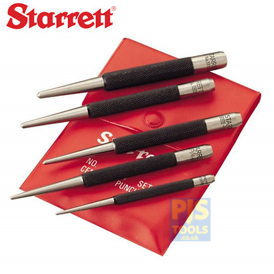Starrett S117PC 5-teiliges Zentrierstanzset STRS117PC