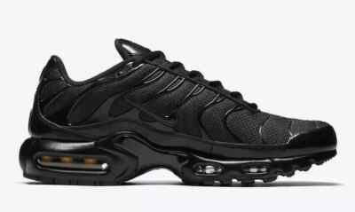  NEW Nike Air Max Plus TN Men's Black Air cushioned Running  shoes Free Ship