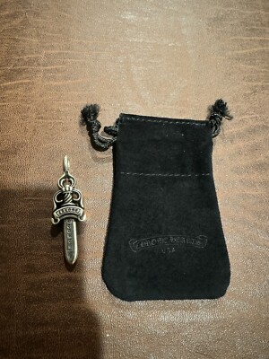 Chrome Hearts Double Dagger Pendant Top DBL Silver 925 Mens | eBay