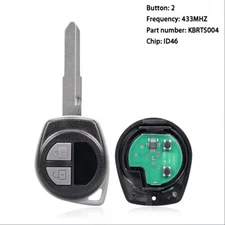 2-Button Remote Car Key 433MHZ ID46 Chip for Suzuki SX4 Swift Alto Vitara Ignis