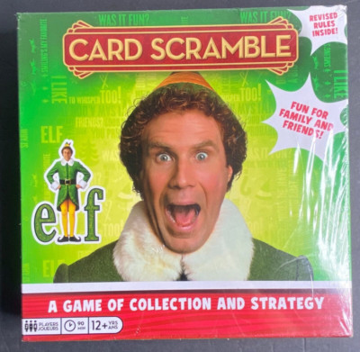 Elf Card Scramble Family Complete Board Game Buddy Elf Christmas NIP -see descri