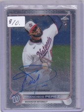 2022 Topps Chrome Rookie Francisco Perez Washington Nationals RA-FP