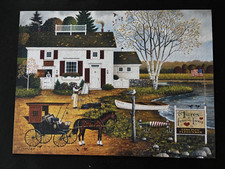 Charles Wysocki 1000 Piece Jigsaw Puzzle Birch Point Cove Complete
