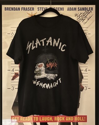 Vintage Slayer Band T Shirt (L) Y2K Slatanic Wehrmacht 1985