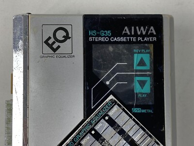 レトロ】 AIWA まずかっ アイワ HS-G35 カセットプレイヤー レトロ】 AIWA まずかっ アイワ HS-G35 カセットプレイヤー