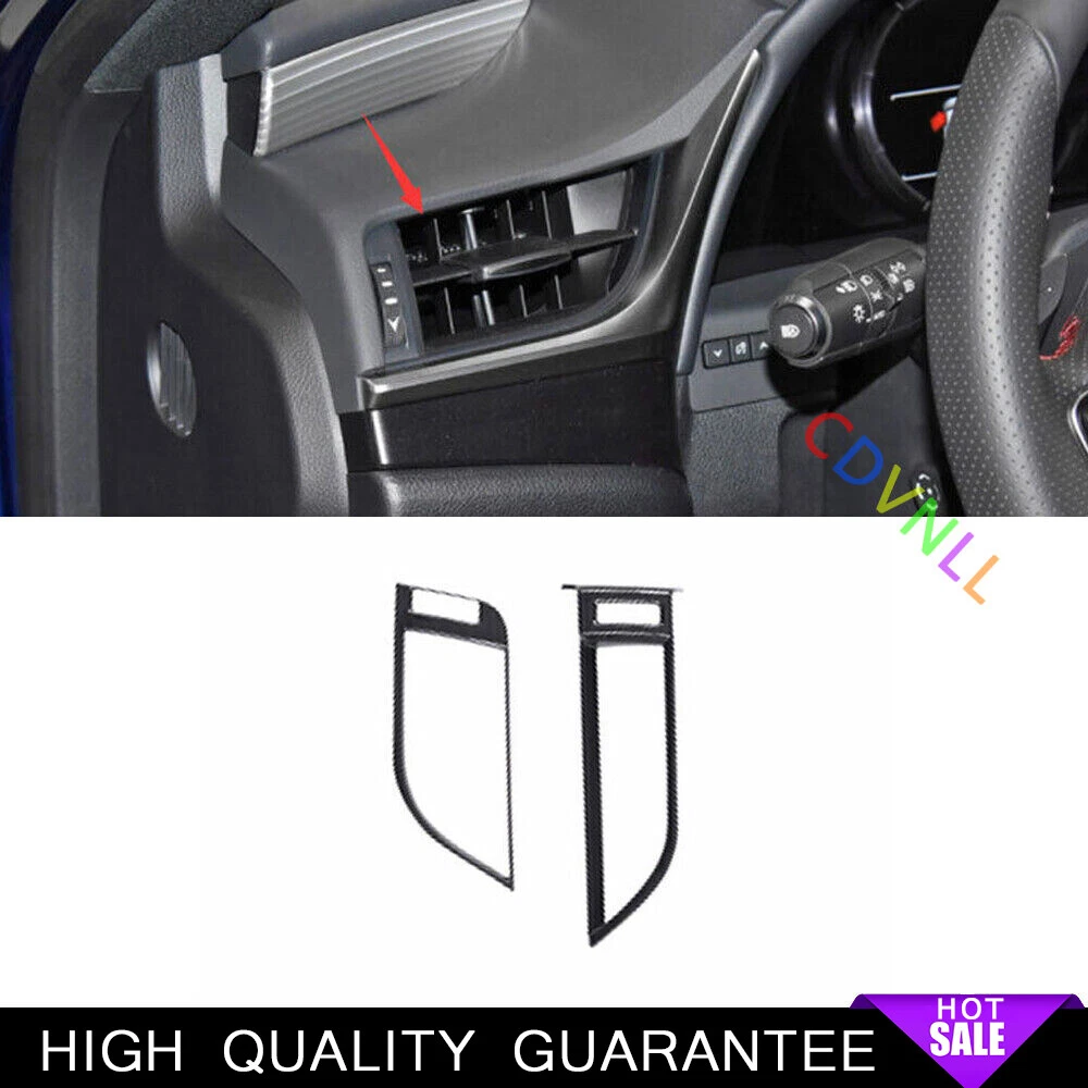 Left And Right Air Outlet Vent Trim For Lexus ES250 300 350 2019-2023 Black Wood