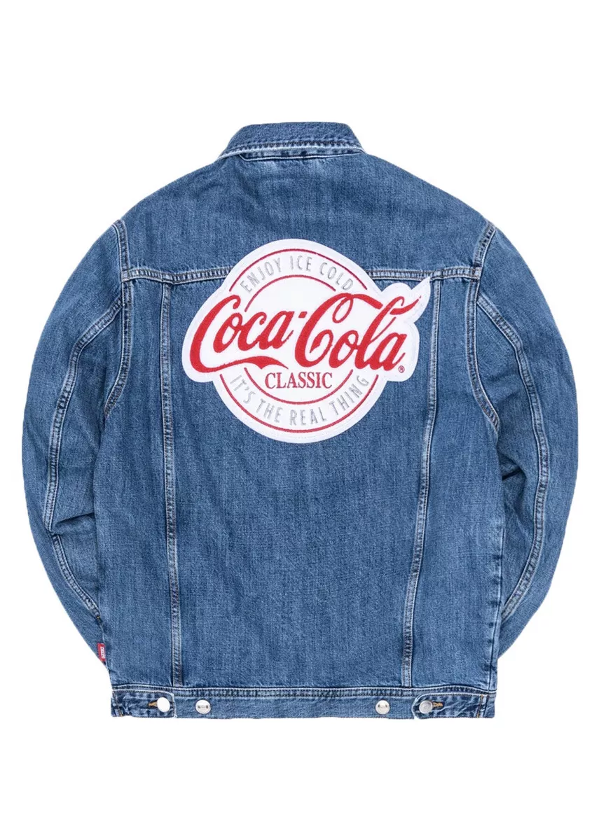 Kith x Coca-Cola Laight Denim Jacket Light Blue Coke SS19 NWT Sz L
