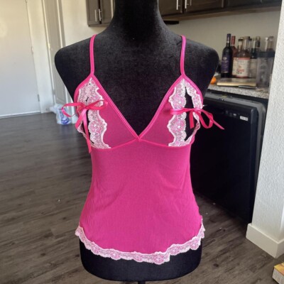 Y2K Victoria's Secret Mesh Pink Sexy Camisole Vintage Tank Top | eBay