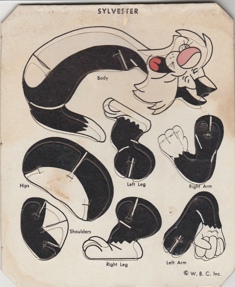 SYLVESTER THE CAT VINTAGE DOUBLE FACED PUZZLE