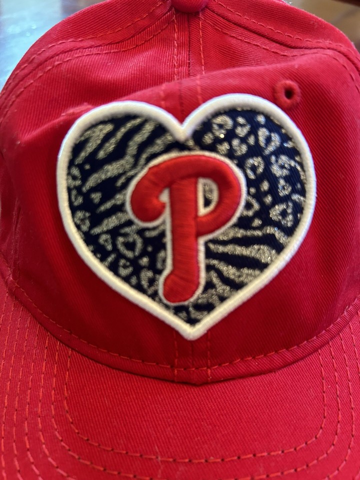 Philadelphia Phillies Youth Girls Baseball Hat with Heart Logo