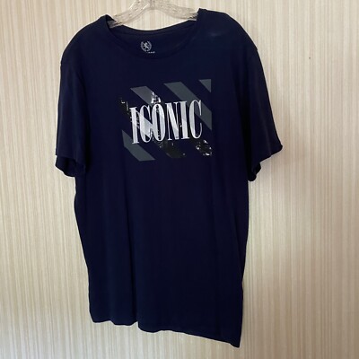 Mens Express T Shirt Iconic Navy Blue Size L