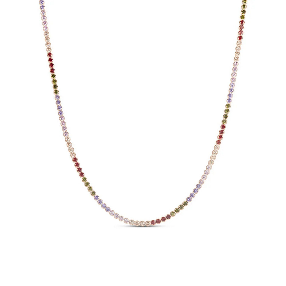 Women's Necklace Multicolor Silver Stroili Rainbow with Zircons 1686158