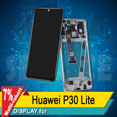 Display Für Huawei P30 Lite Komplettes Bildschirm Lcd Touch Schwarz Rahmen