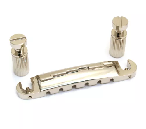 Nickel Wrap Bridge/Tailpiece USA Gibson® Jr. Guitar w/Plain G String TP-0402-001
