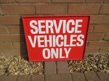 Oldtimer Holz Fahrzeug Garage Schild NUR SERVICEFAHRZEUGE Mann Garage H&ouml;hle