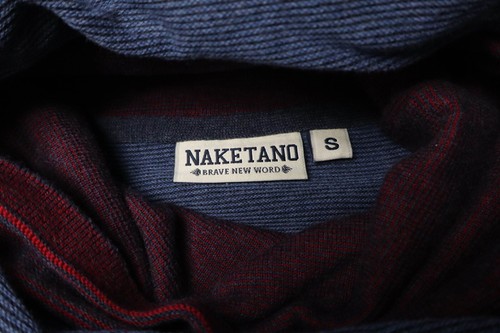 NAKETANO Sweatshirt Women's SMALL High Neck Pullover Multicolor Stripe - Picture 7 of 9