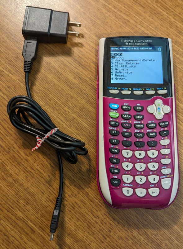 TI 84 Plus C Silver Edition. Texas Instruments Graphing Calculator K-0613B