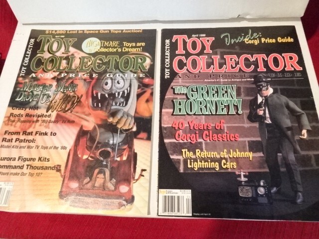 TOY COLLECTOR & Price Guide Magazine, April 1995 & 1996, Corgi, Johnny Lightning