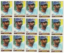 1979 Topps #409 WILLIE WILSON Rookie 15 card lot KANSAS CITY ROYALS rc