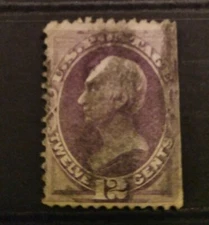 US 1870 Clay 12c FU, SG 153 cat £225