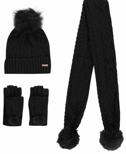 FIRETRAP Girls SCARF HAT GLOVES WINTER 