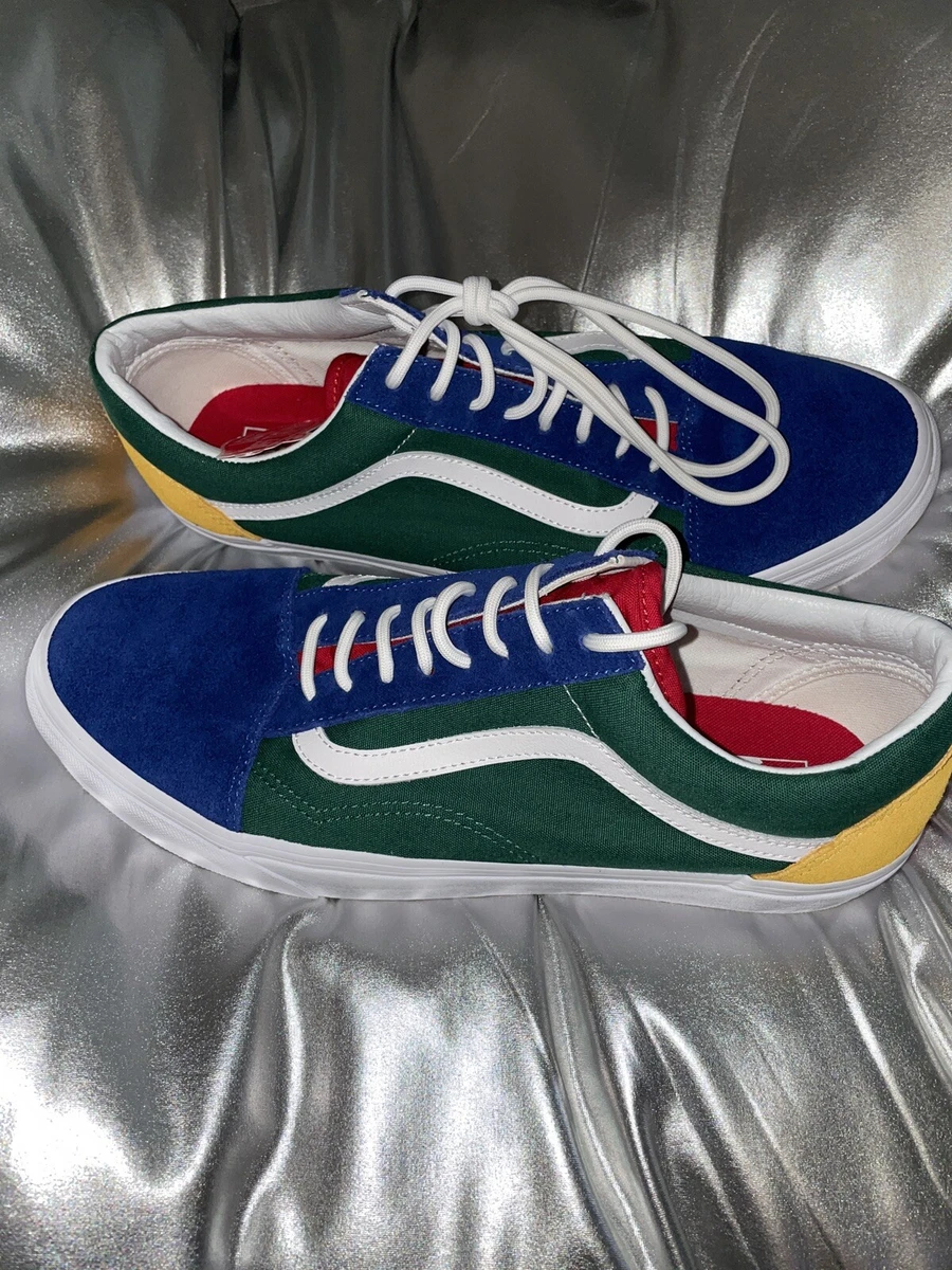 Vans Old Skool ""Yacht Club"" bloqueado de colores azul amarillo verde blanco VN0A38G1R1Q | eBay