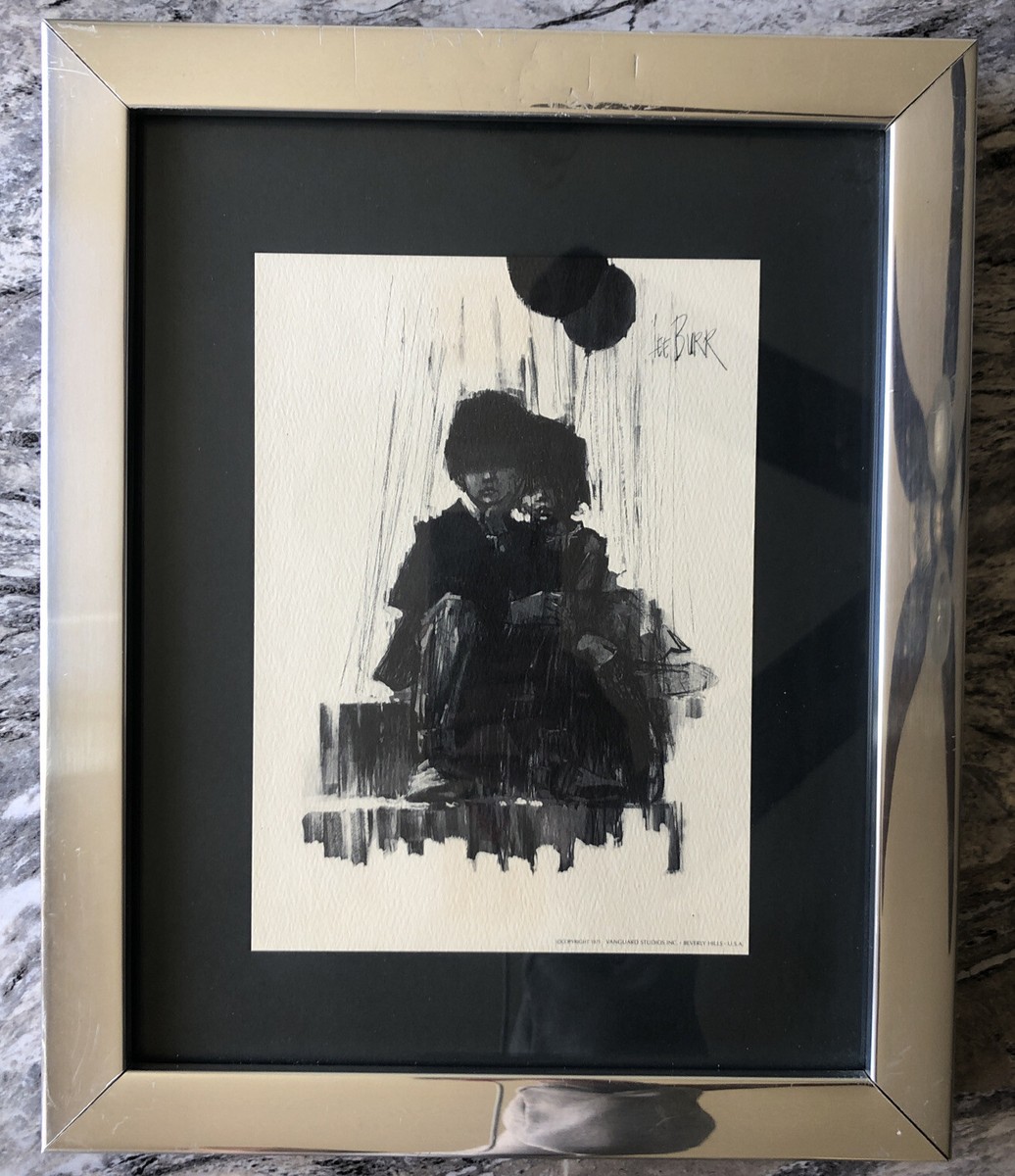 Set Of 4 Framed Vintage 1971 Lee Reynolds Burr Black & White