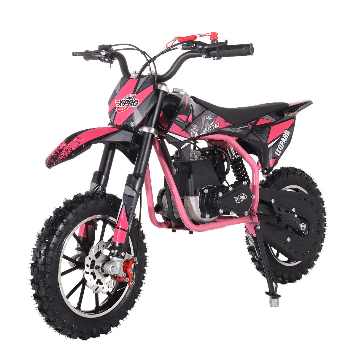 X-PRO Leopard Mini Dirt Bike Gas Powered 4 Stroke Pit Bike Pull