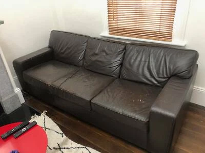 Moran 3 Seater Leather Sofa Sofas Gumtree Australia Inner Sydney Erskineville 1257730079