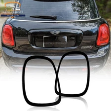 2X Gloss Black Tail Light Trim Ring Bezel For 2014-2023 Mini Cooper F55 F56 F57