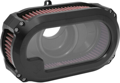 2023-2024 Harley M8 Next Level Air Cleaner Black/Black Kens NXT-05B