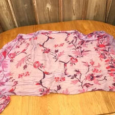 Purple Flowers Women's Scarf