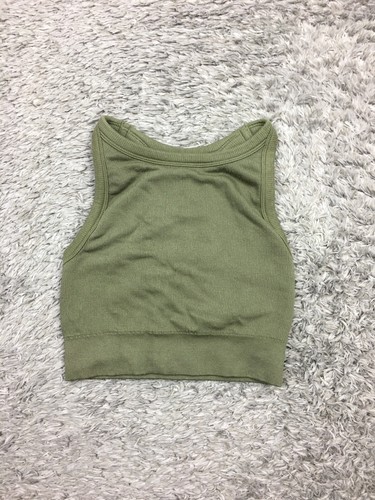 OLD NAVY ACTIVE Seamless Racerback Tank Top Womens Size XS Extra Small Green - Picture 3 of 11
