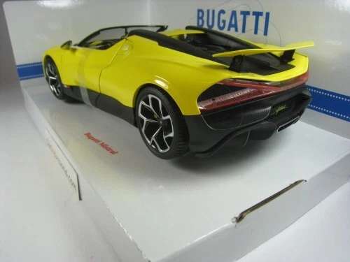 BUGATTI MISTRAL 2023 1/18 BBURAGO (YELLOW) - Imagen 4 de 4
