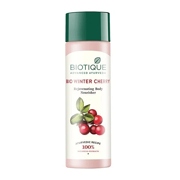 Loción corporal Biotique Winter Cherry 190 ml | Hierba para la piel | ENVÍO GRATUITO Foto 4 de 4