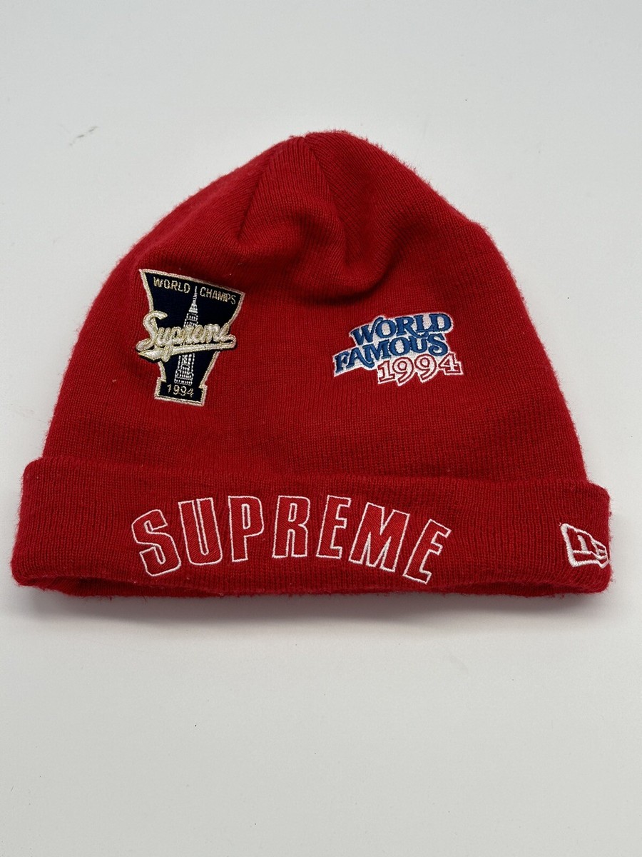 Supreme Beanie New Era Championship FW19 Red Hat EUC | eBay Supreme Beanie New Era Championship FW19 Red Hat EUC | eBay