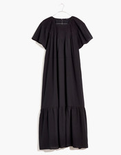 Madewell Embroidered Smocked Midi Dress Size Medium