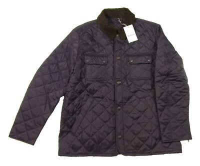 Barbour Men's Navy Tinford Quilted Regular Fit Jacket | eBay
