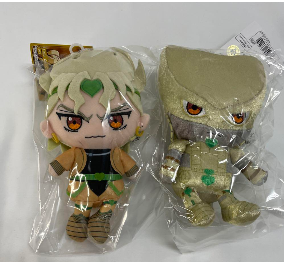 JoJo's Bizarre Adventure Chibi Plush Doll DIO Brando & the world